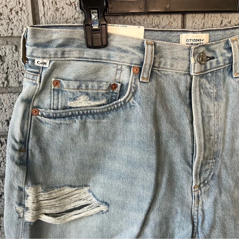 NWT Citizens of Humanity Shorts Annabelle Long Vintage 30 Relaxed Vintage denim